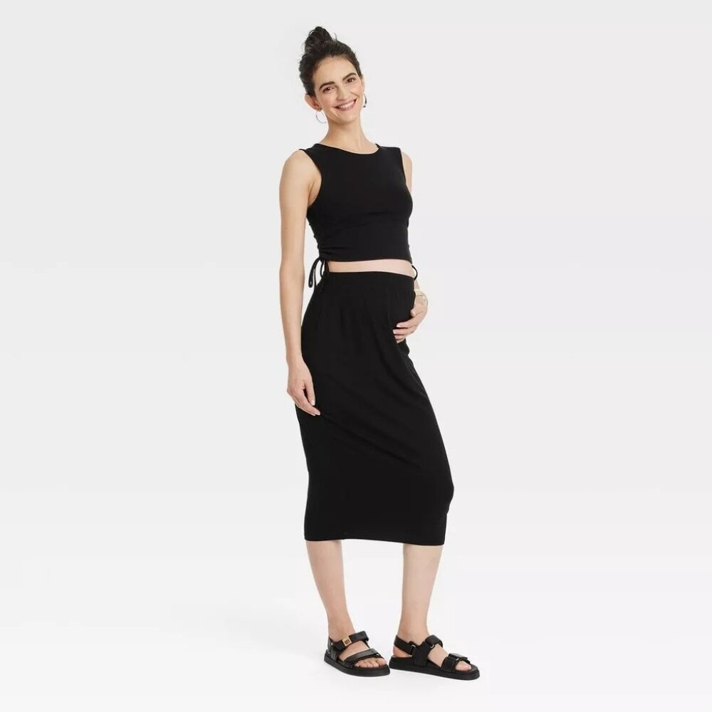 NEW Sleeveless Match Back Maternity Knit Set - Isabel Maternity by Ingrid & Isab